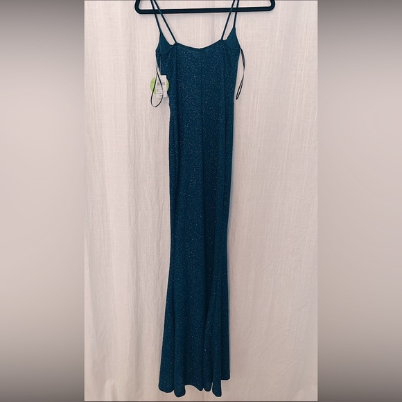 Dark teal sparkley prom dress from Windsor. Size XS. - Picture 2 of 4